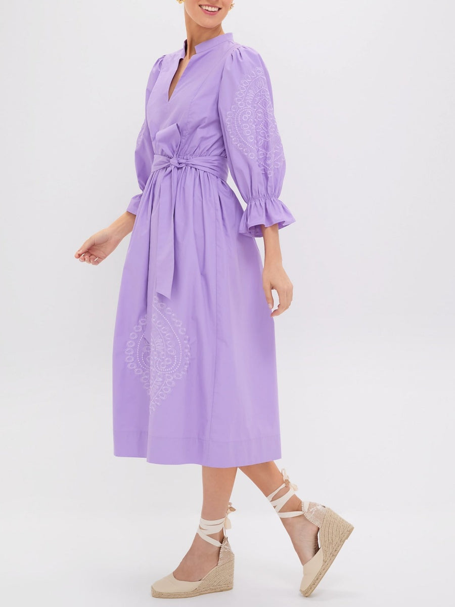 Embroidery Midi Dress