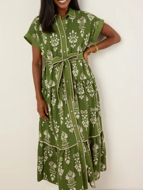 Allover Floral Print Dress