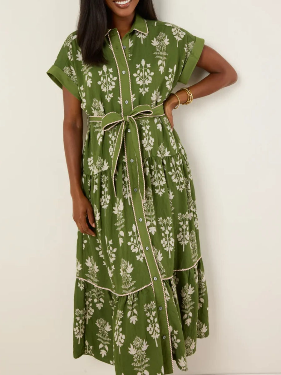 Allover Floral Print Dress