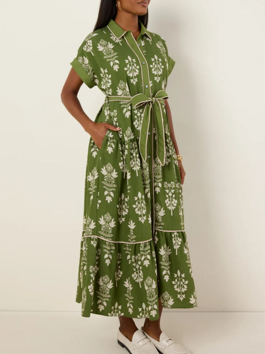 Allover Floral Print Dress