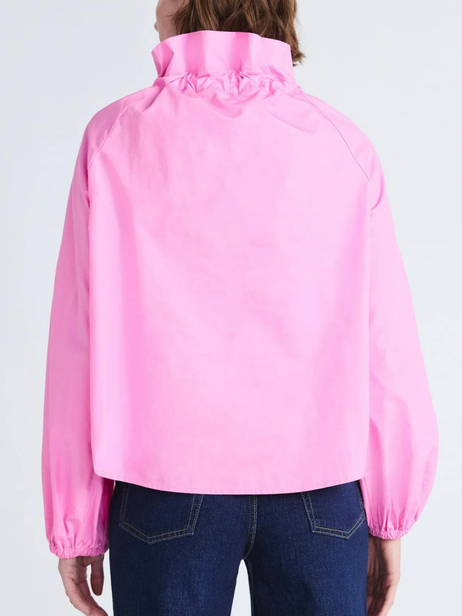 Ruffle Neck Cotton Top
