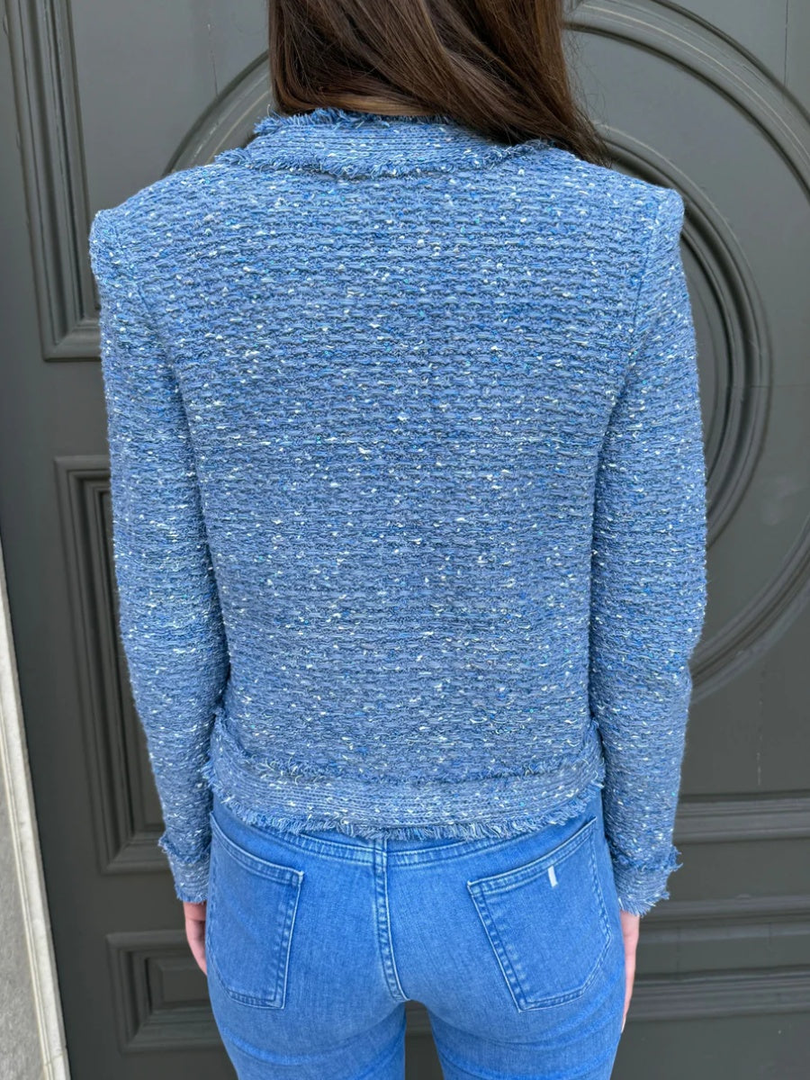 Tweed Jacket with Gold Buttons