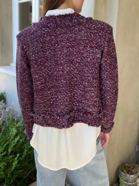 Tweed Jacket with Gold Buttons