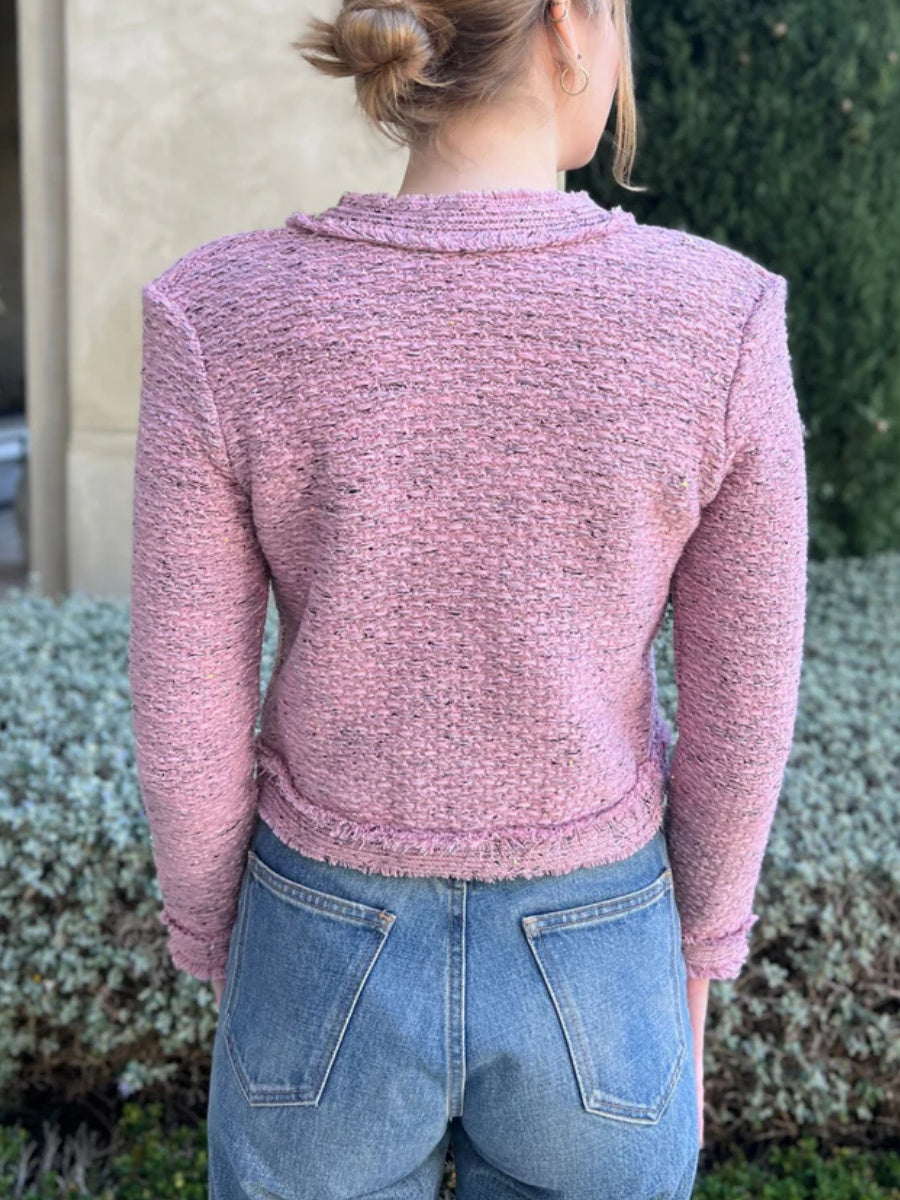 Tweed Jacket with Gold Buttons