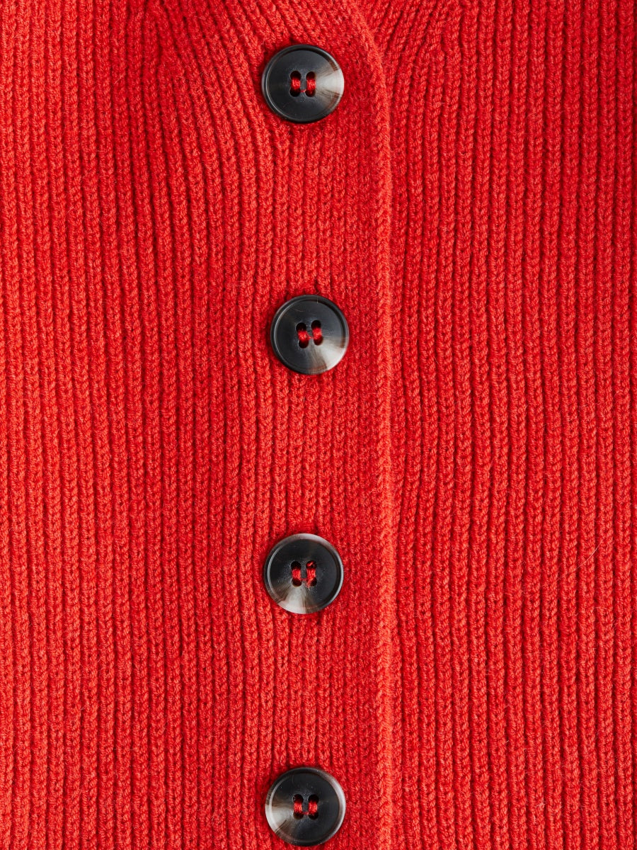 Rib-Knit Cardigan