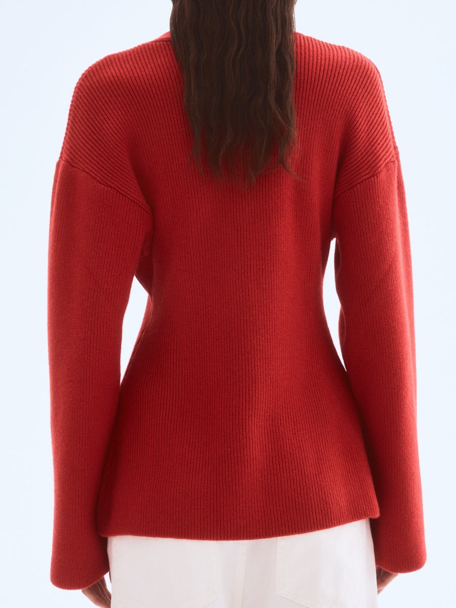 Rib-Knit Cardigan