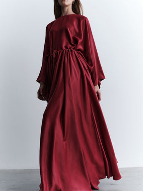 ADJUSTABLE LACE-UP SATIN SKIRT SET