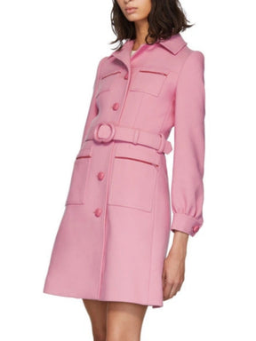 Pink Wool Short Coat