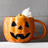 Pumpkin & Ghost Figural Mugs