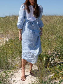 Embroidery Linen Dress