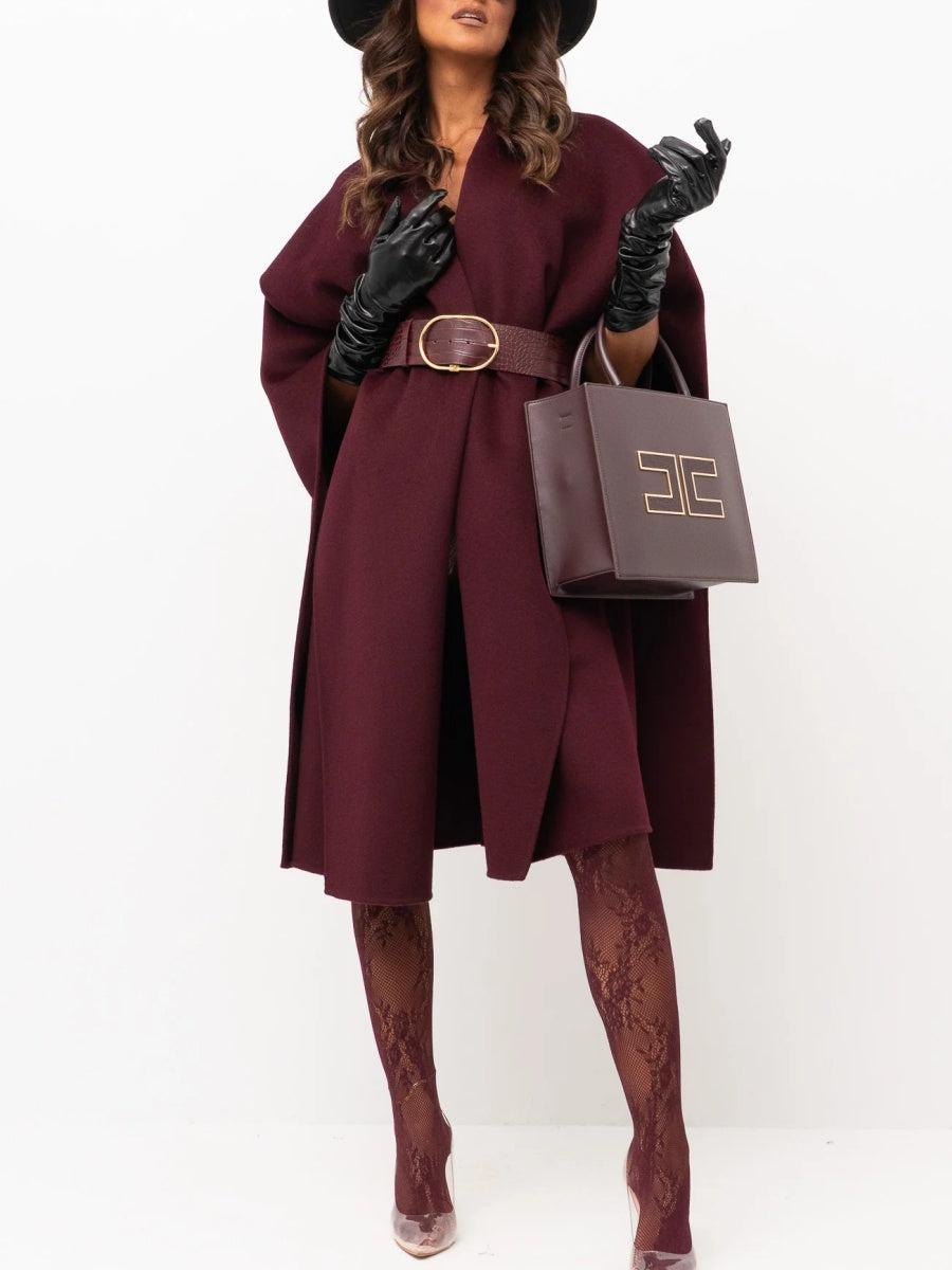 Asymmetrical Hem Coat