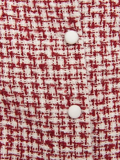 Square Neck Tweed Mini Dress