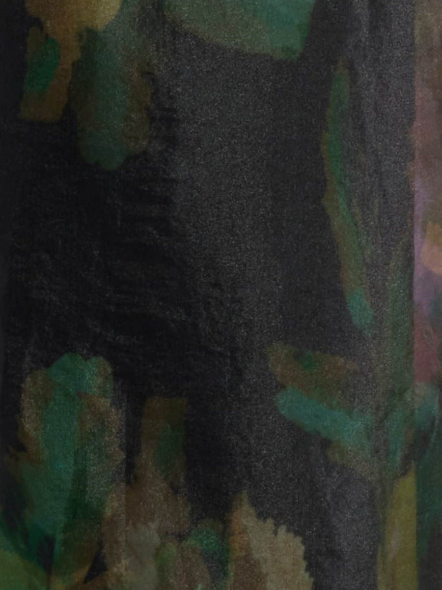 Tie Neck Organza Cocktail Dress