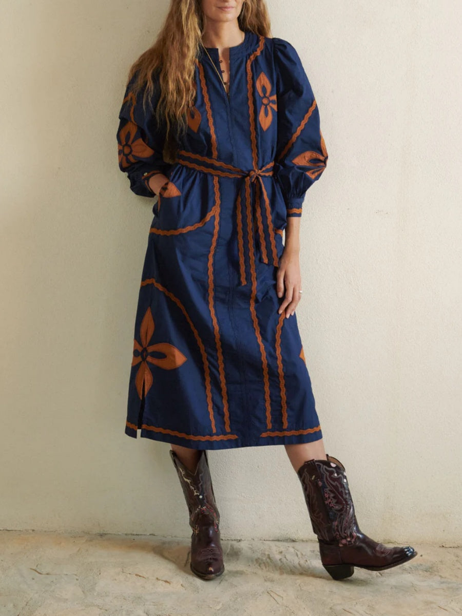 Navy Cotton Dress