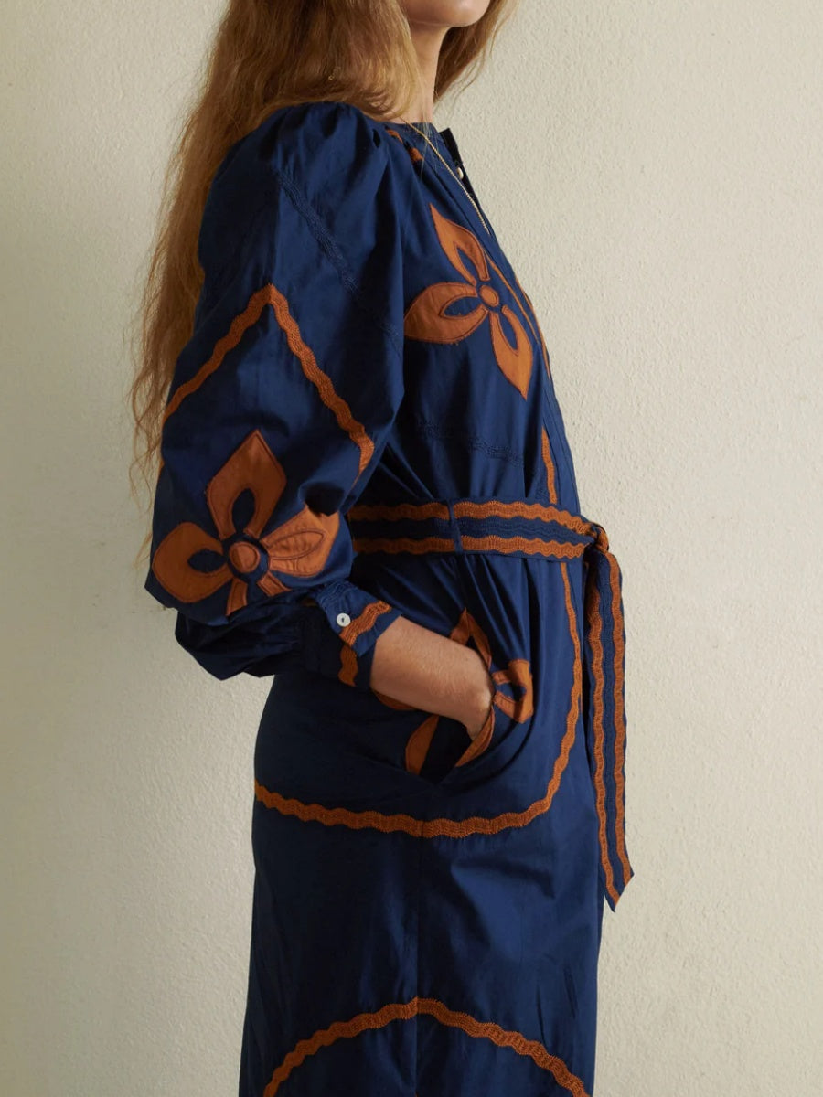 Navy Cotton Dress