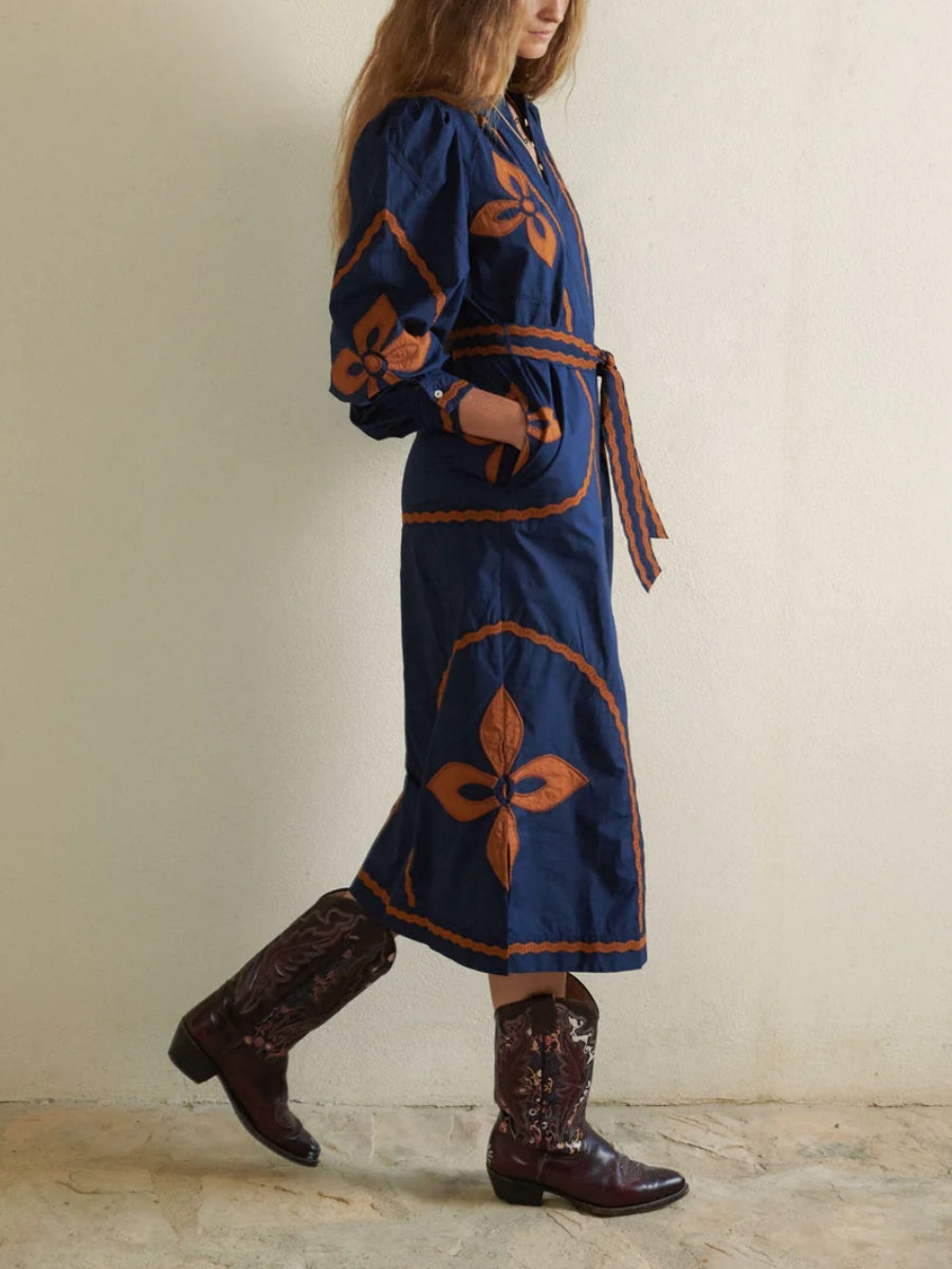 Navy Cotton Dress