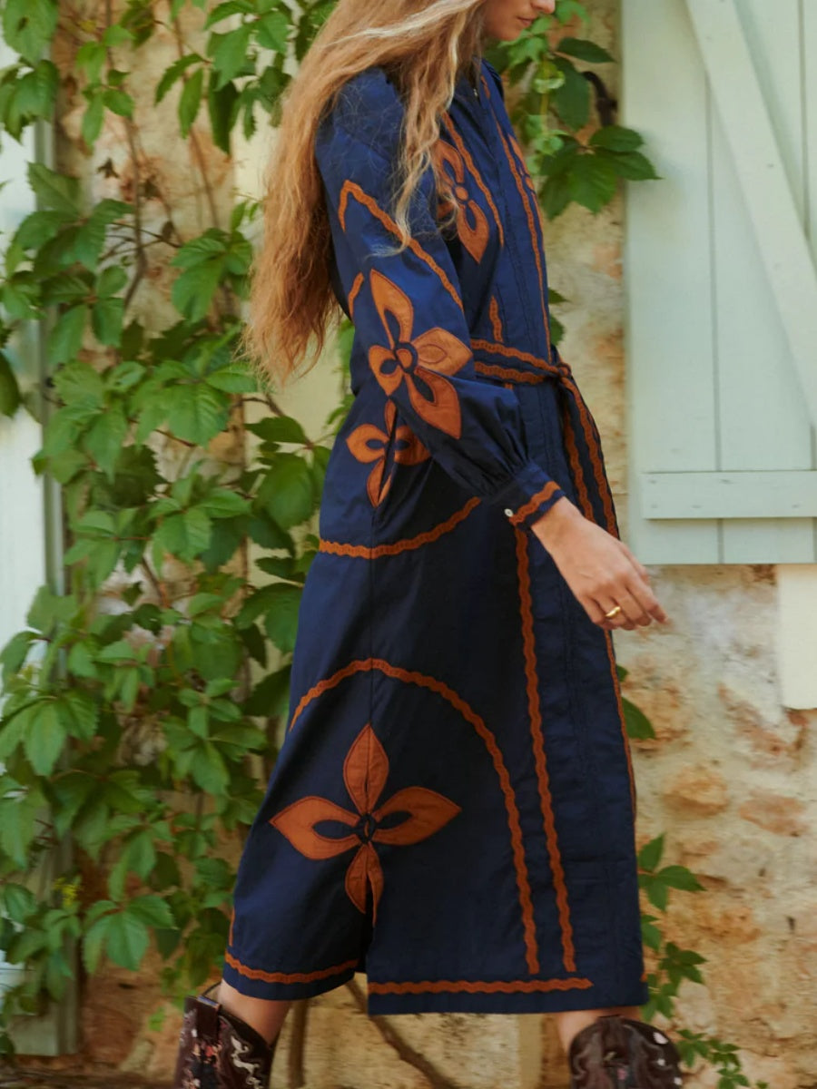 Navy Cotton Dress