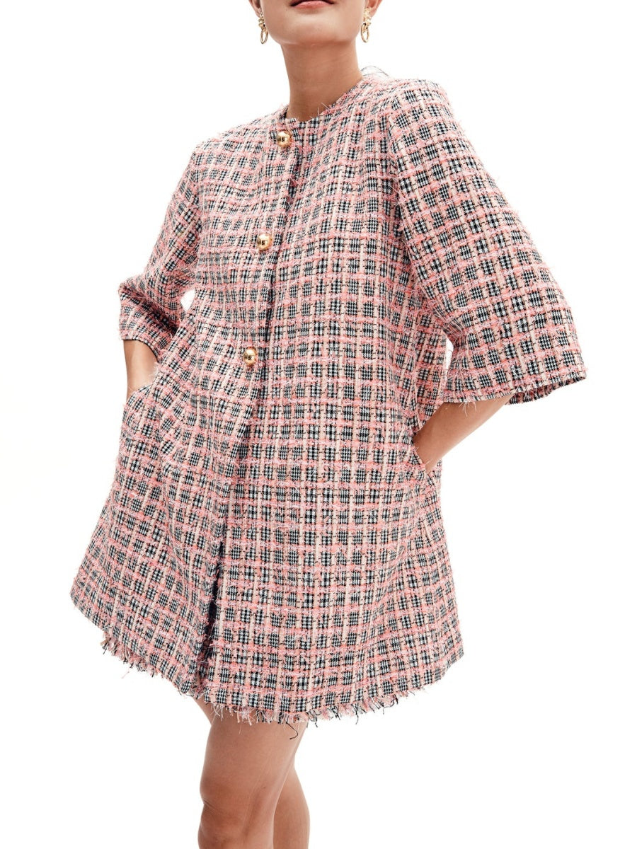 Eyelash Tweed Coat