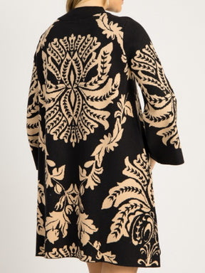 Chic Print Sweater Dress