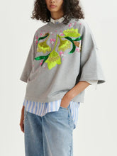 Grey Organic Cotton Sweatshirt With Sequin