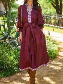 Embroidered details Dress