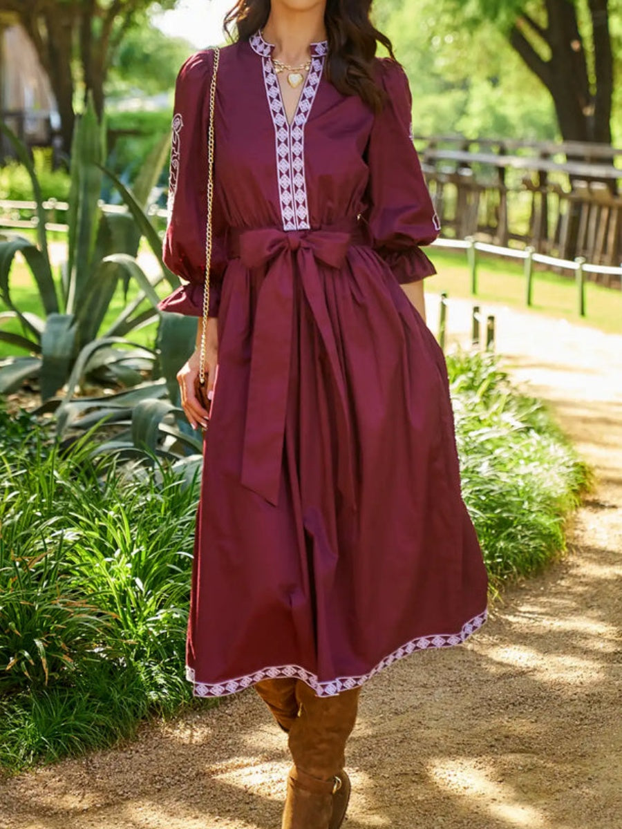 Embroidered details Dress