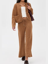 Button Up Cardigan Set