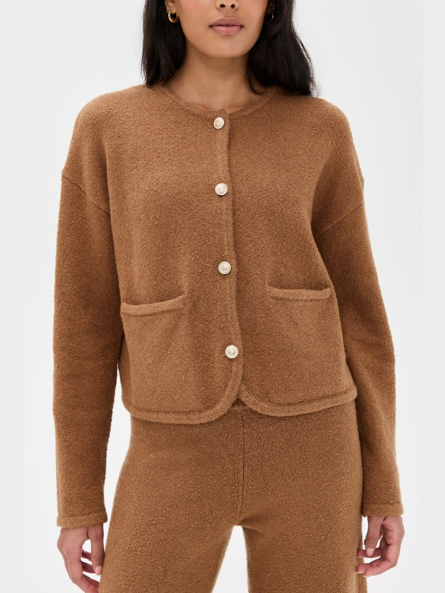 Button Up Cardigan Set