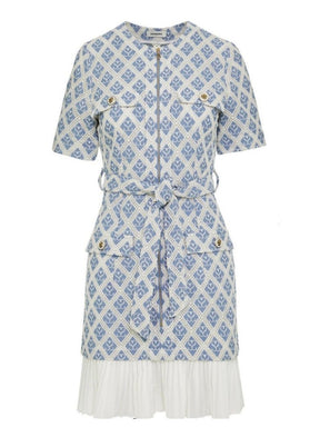 Cotton & Linen Blend Mini Dress