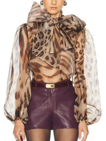 Animal Print Blouse