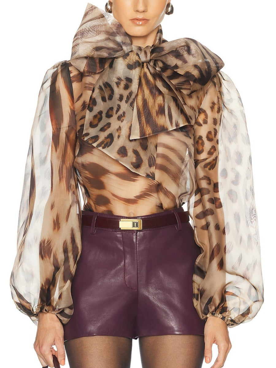 Animal Print Blouse