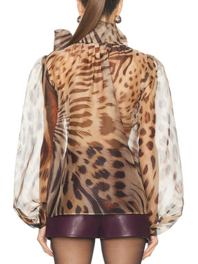 Animal Print Blouse