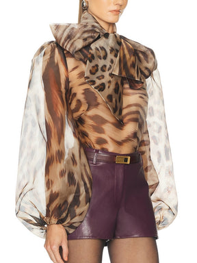 Animal Print Blouse