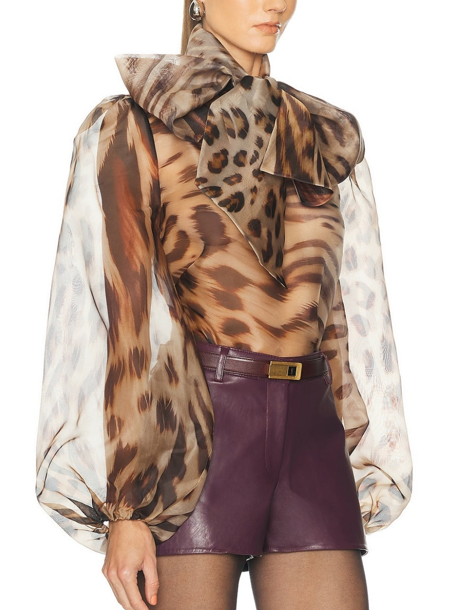 Animal Print Blouse