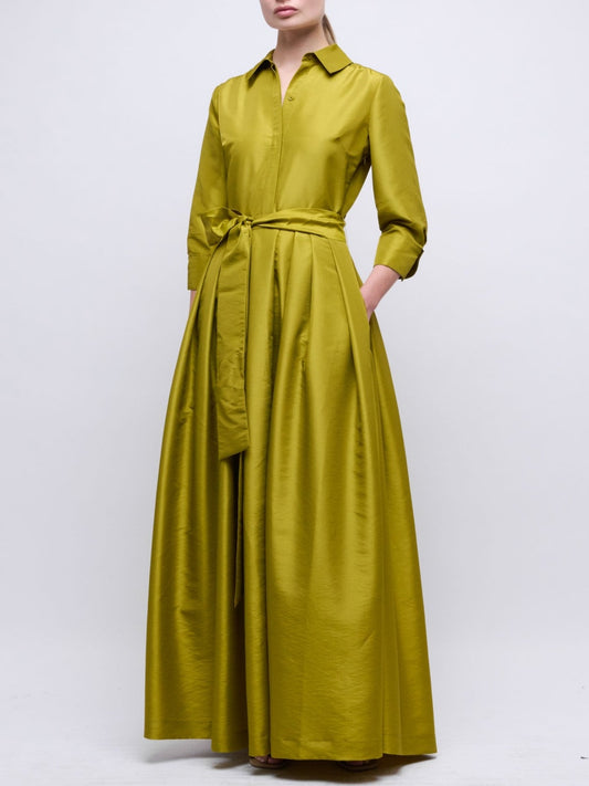 BELTED DRESS GOWN