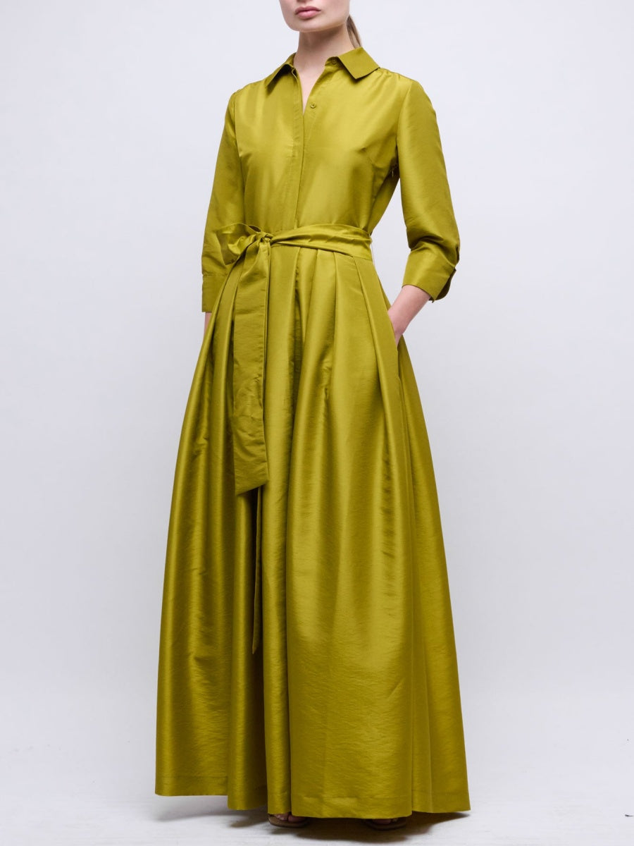 BELTED DRESS GOWN