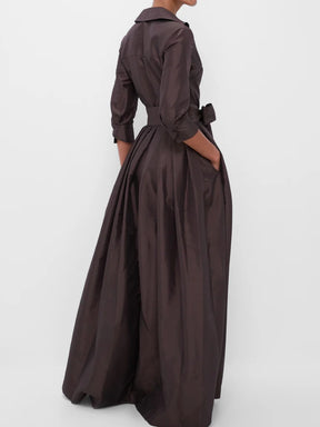 BELTED DRESS GOWN