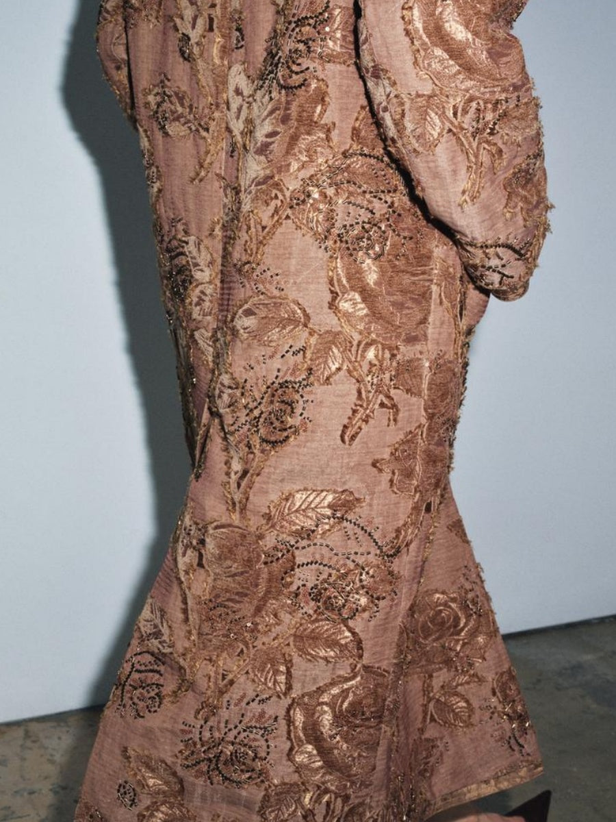 EMBROIDERED LONG COAT