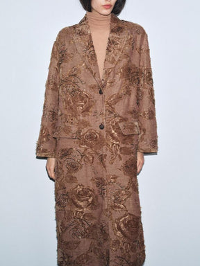 EMBROIDERED LONG COAT