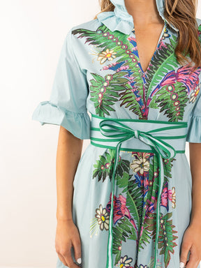 Ruffle Sleeves Dress