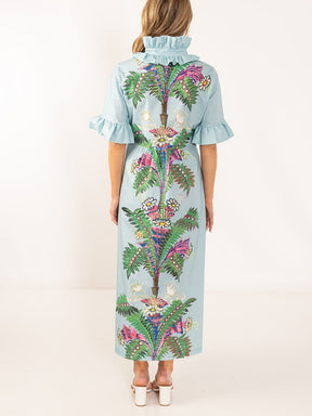 Ruffle Sleeves Dress