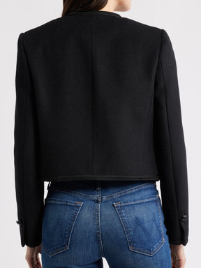 Wool-Blend Military Jacket