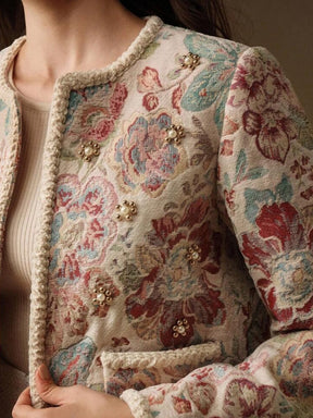 Floral Embroidery Coat