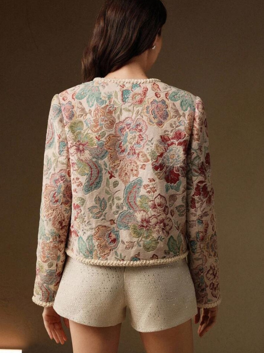 Floral Embroidery Coat