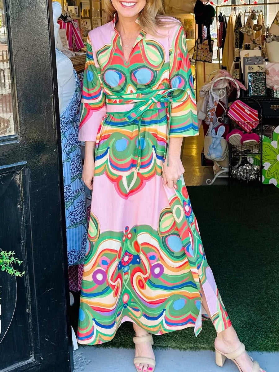 Long Dress With Belt