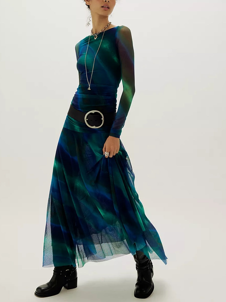 Mesh Maxi Dress