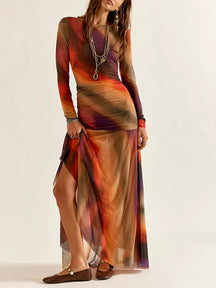 Mesh Maxi Dress