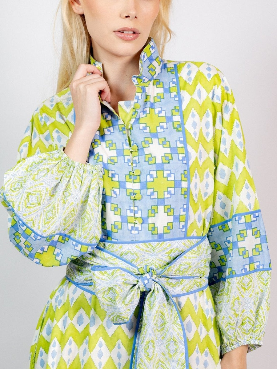 Contrast Color Dress