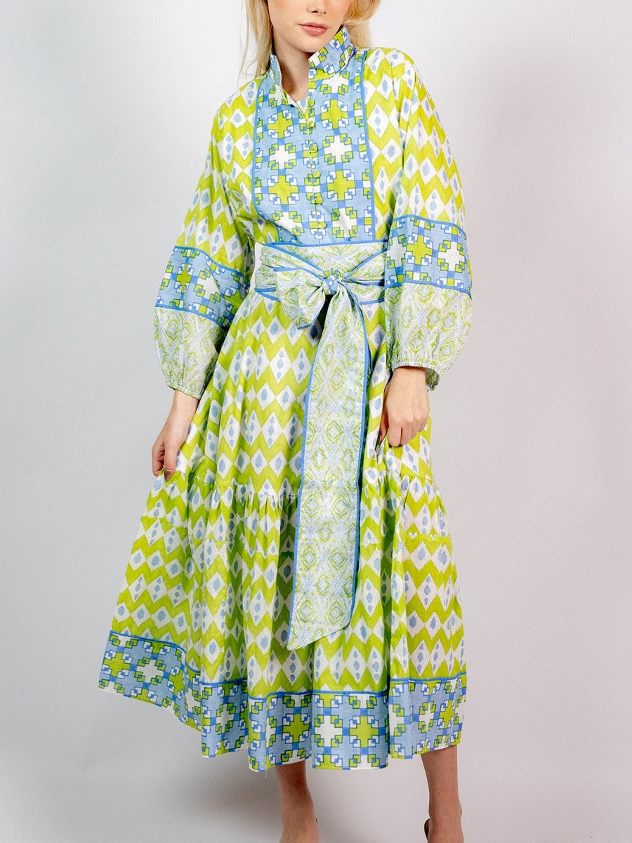 Contrast Color Dress