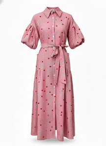 Plaid Casual Shirt Dress